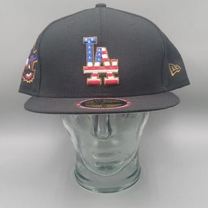 New Era LA Dodgers Ultimate Patch Collection Fitted Hat Size 8 Rare 100% Wool!